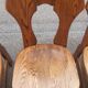 Brutalist chairs in solid oak mountain chalet decor