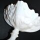 Opaline de Vallerysthal chalice cup Art Nouveau 1910 white opaline H16cm