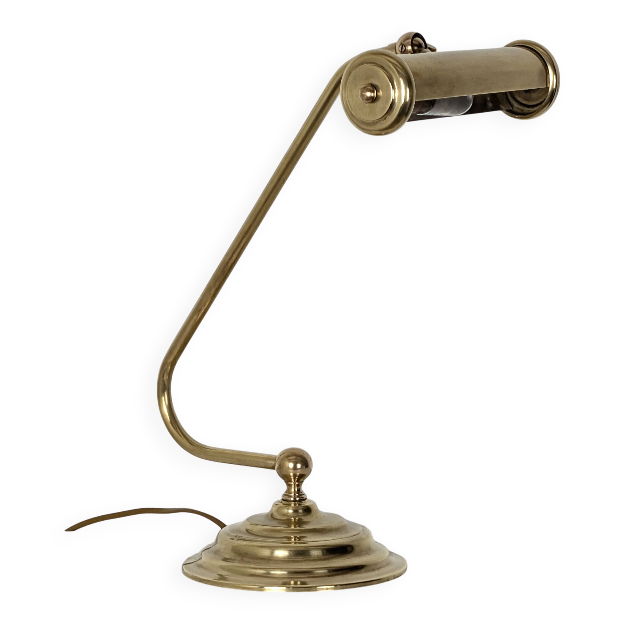 Brass desk lamp