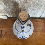 Ancienne bouteille grès gris décor bretagne + bouchon liège vintage