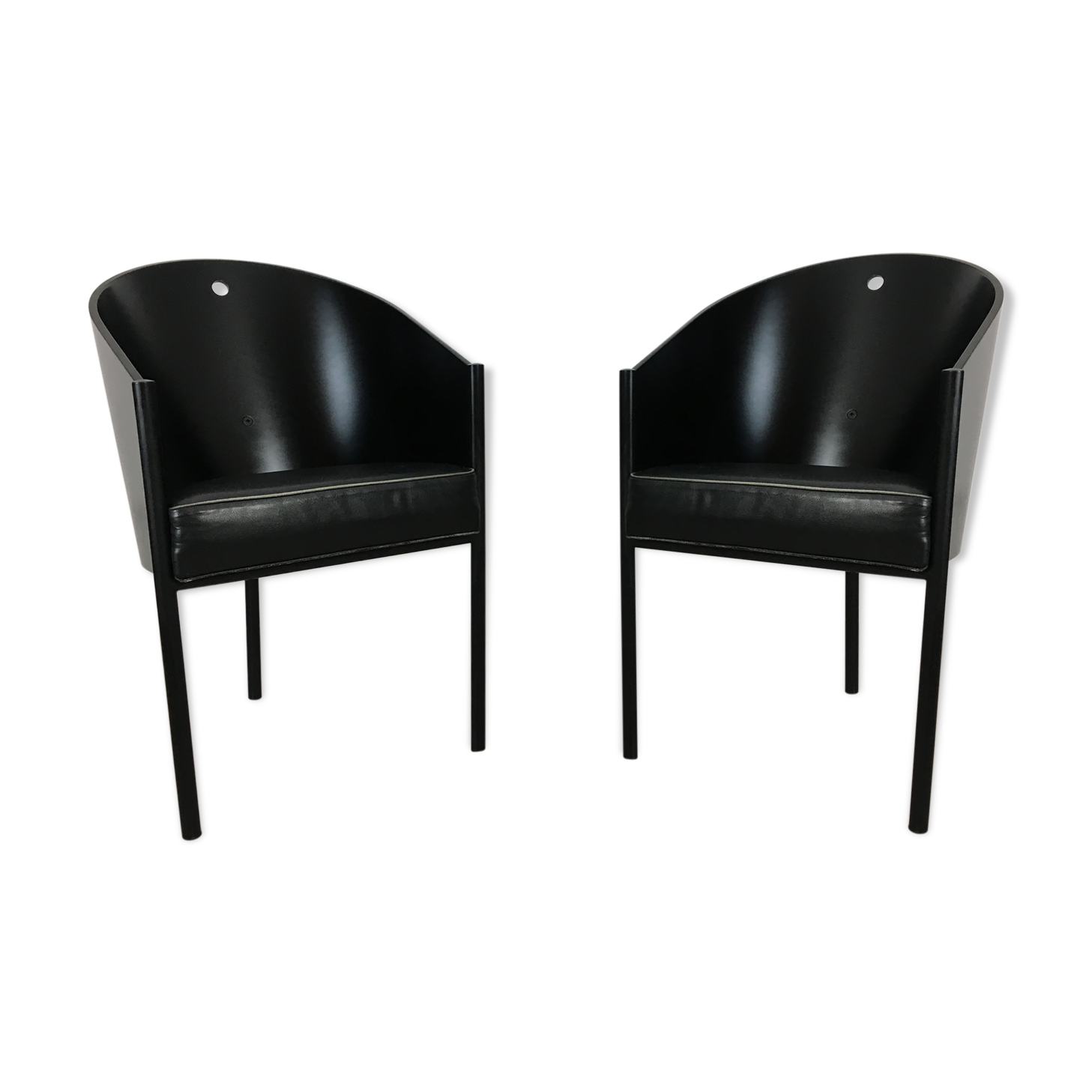 Lot de 2 fauteuils Costes Driade Philippe Starck 1980