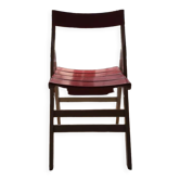 Chaise pliable vintage en bois