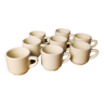 8 tasses à café de bistrot blanches Apilco