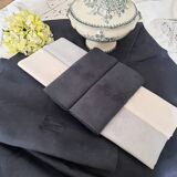 Old damask tablecloth with monogram