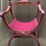 Dagobert oak armchair, new upholstery