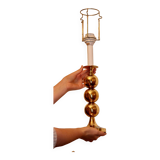 Paire de lampes suédoises en laiton
