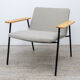 Fauteuil lounge en tissu beige Inclass Xail