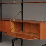 Mid-Century Freestanding Wall System by Louis van Teeffelen for WéBé, 1950s