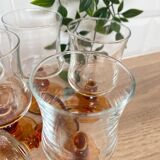 Set of 6 Luminarc white wine glasses Antique model