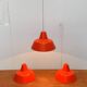 Suspensions Mid-Century danoise Emaille Amatur de Louis Poulsen, années 1960, lot de 3