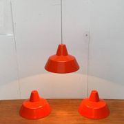 Mid-Century Danish Suspensions Emaille Amateur by Louis Poulsen, 1960s, set of 3