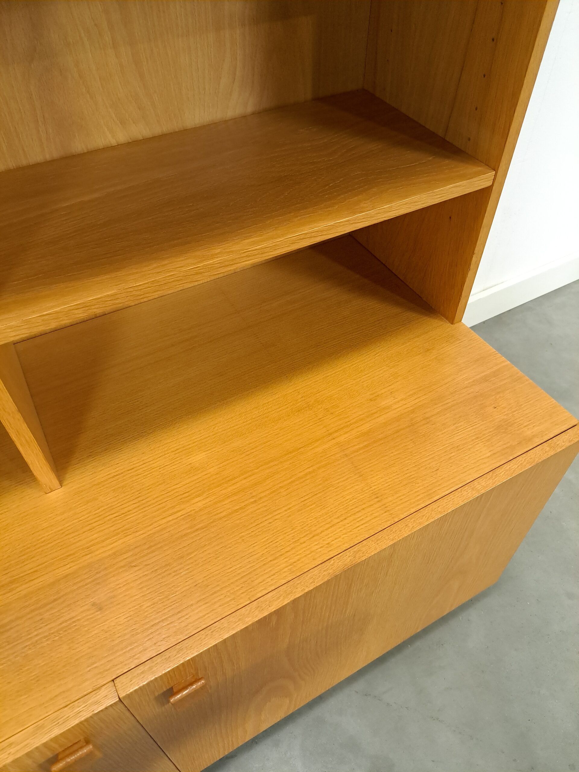 Tall LP bookcase with shelves from Sweden