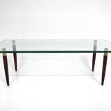 Table basse scandinave en verre, Suède, 1970