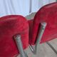Cesca Style Dining Chair: Red Fabric, Tubular Frame, 1970s ( 2 in stock)