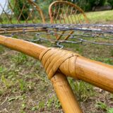 Pair of single rattan beds, 1960s