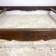 Vintage 1950s solid wood bed