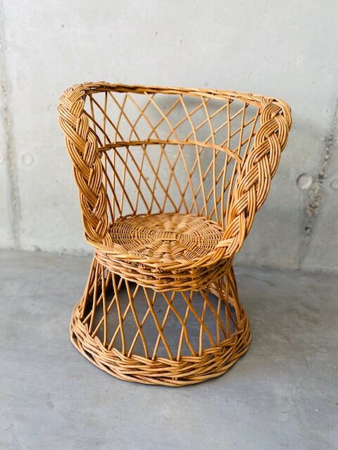 Rattan and wicker children's chair