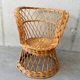 Rattan and wicker children's chair