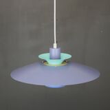 Design lamp by Jeka Metaltryk, Model Volga - Denmark 1970 - Full restored in purple and blue colors