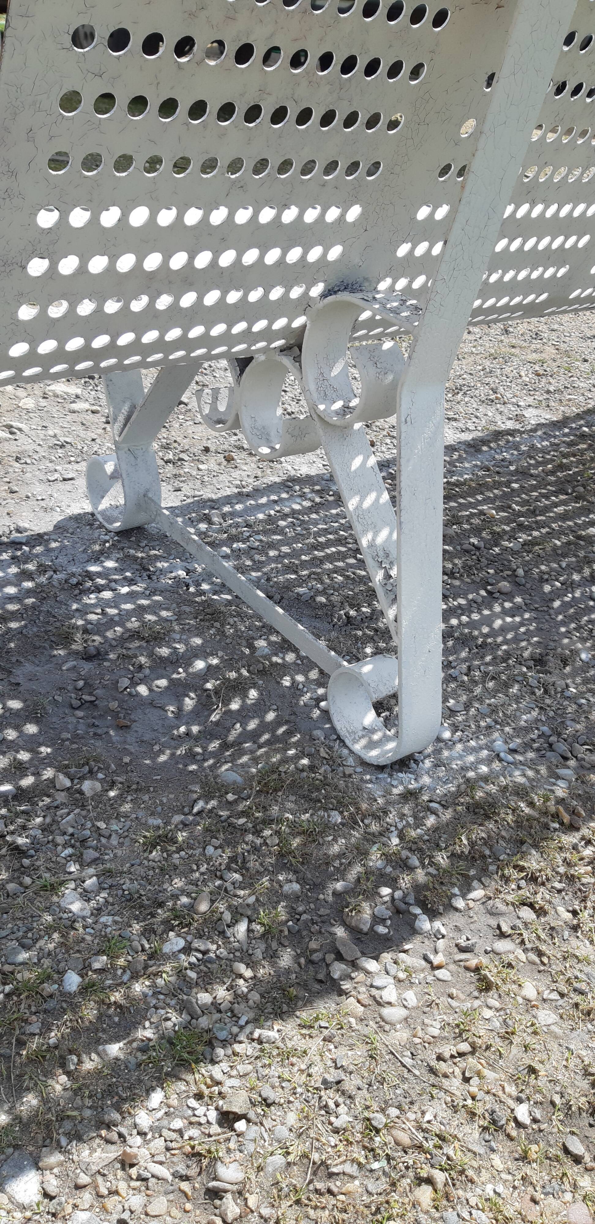 Wrought Iron Bench from the 50s by René Malaval