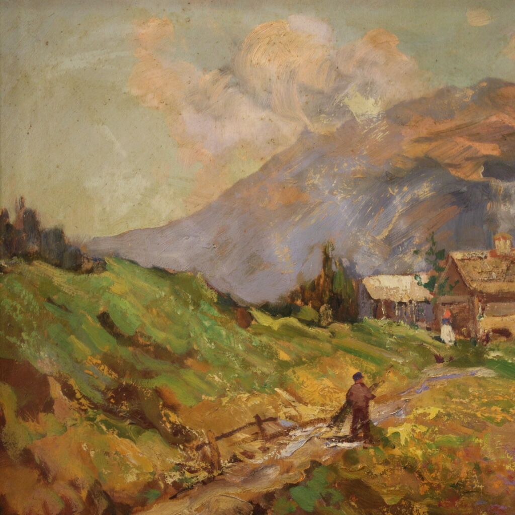 Signed landscape from the 1950s