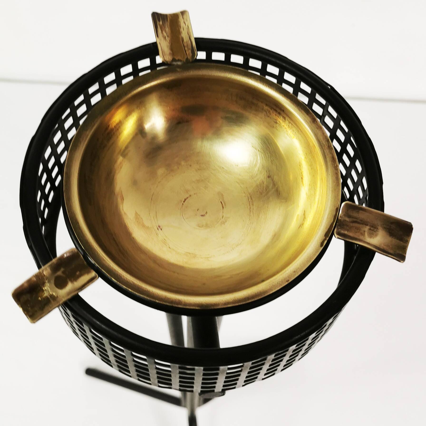 Modernist openwork floor ashtray, Germany, 1970s