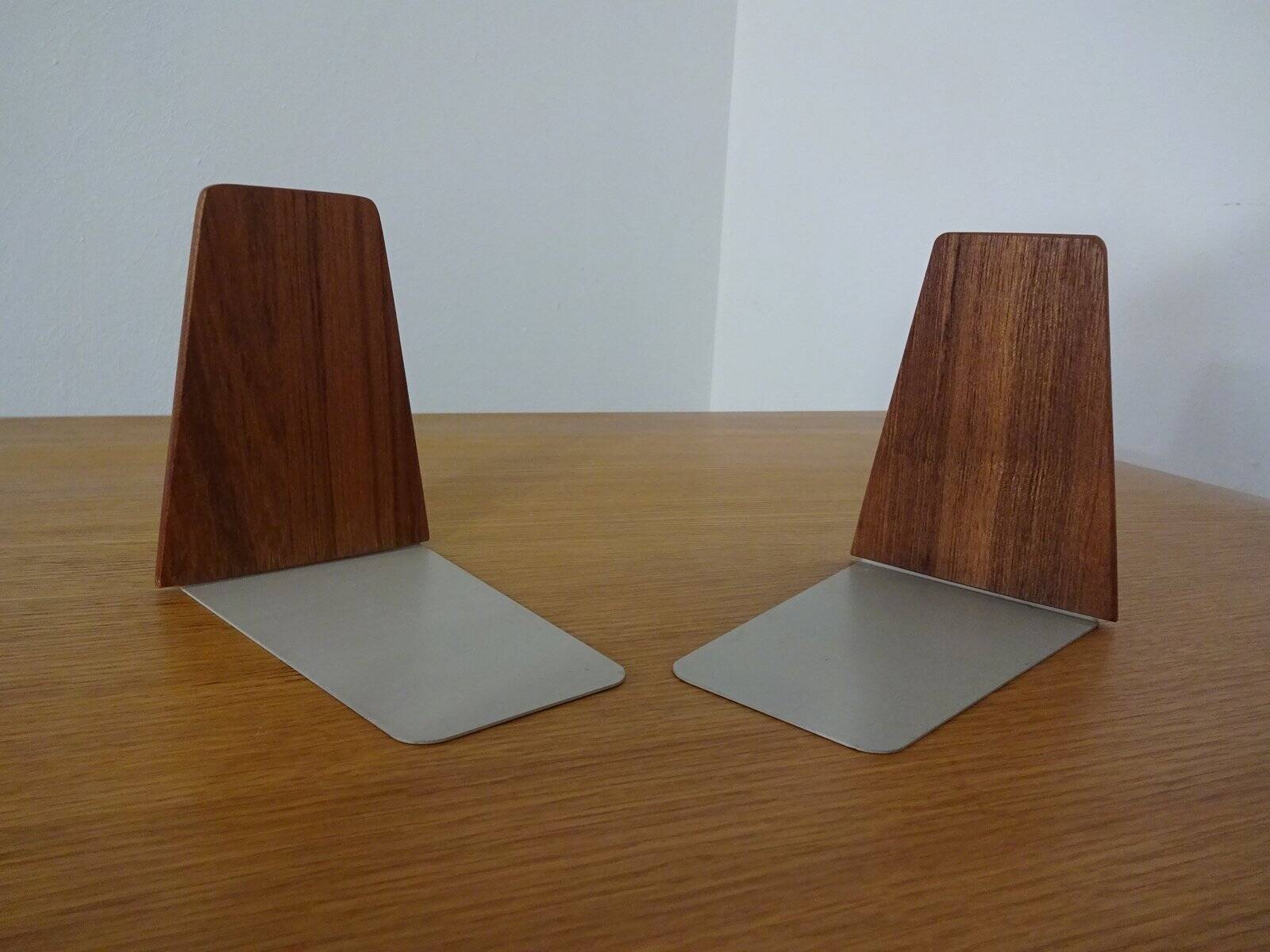 Danish Teak Bookends from Feldballes Møbelfabrik, 1960s, Set of 2