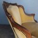 Bergere Louis XV ep 1930/40 walnut gondola