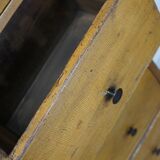 Antique dutch ochre drawer cabinet, early 20th century
