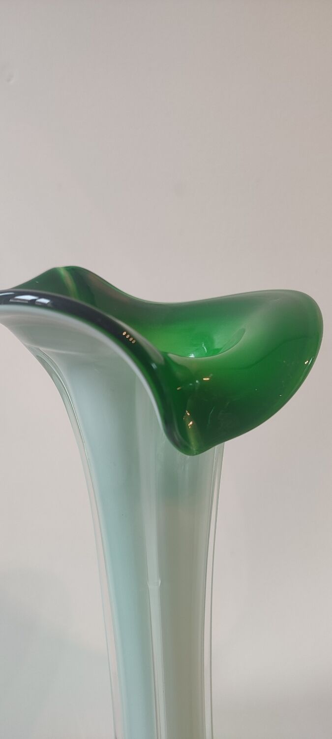 "Clothed" Soliflore Vase Italian Blown Glass.
