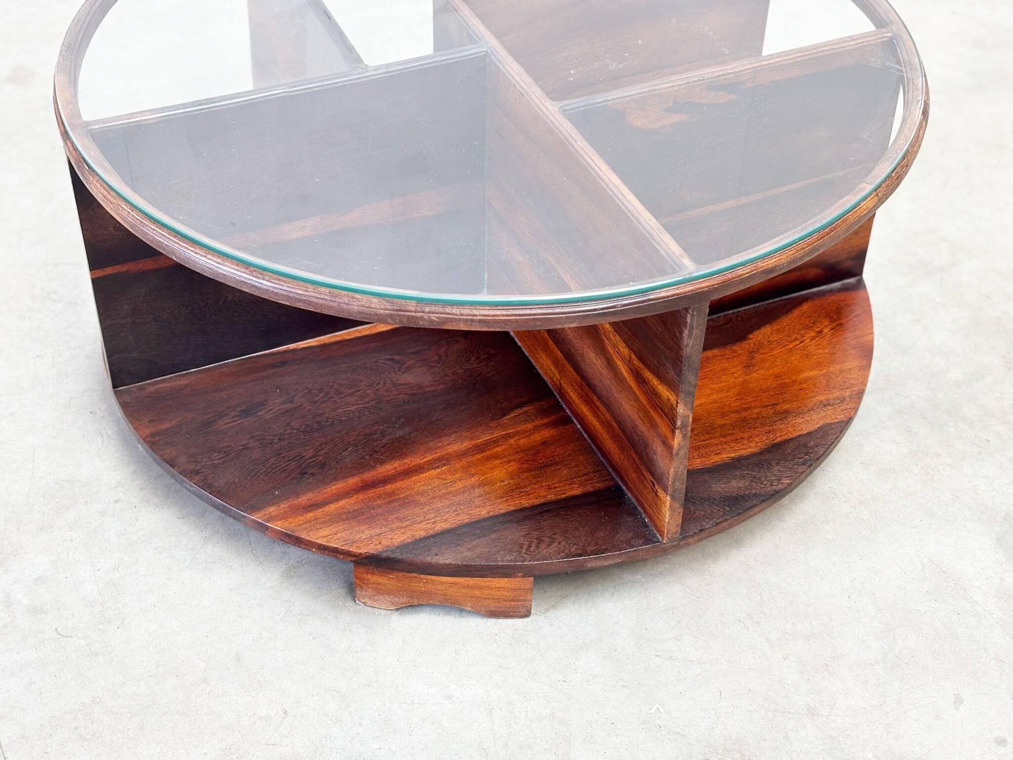 Sculptural Italian coffee table