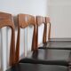 Lot de 8 chaises scandinaves palissandre skaï
