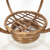 Italian bamboo coffee table, 1980s