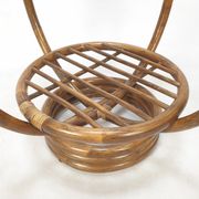 Table basse italienne en bambou, années 1980