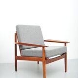 Vintage teak armchairs by Glostrup, 1950s