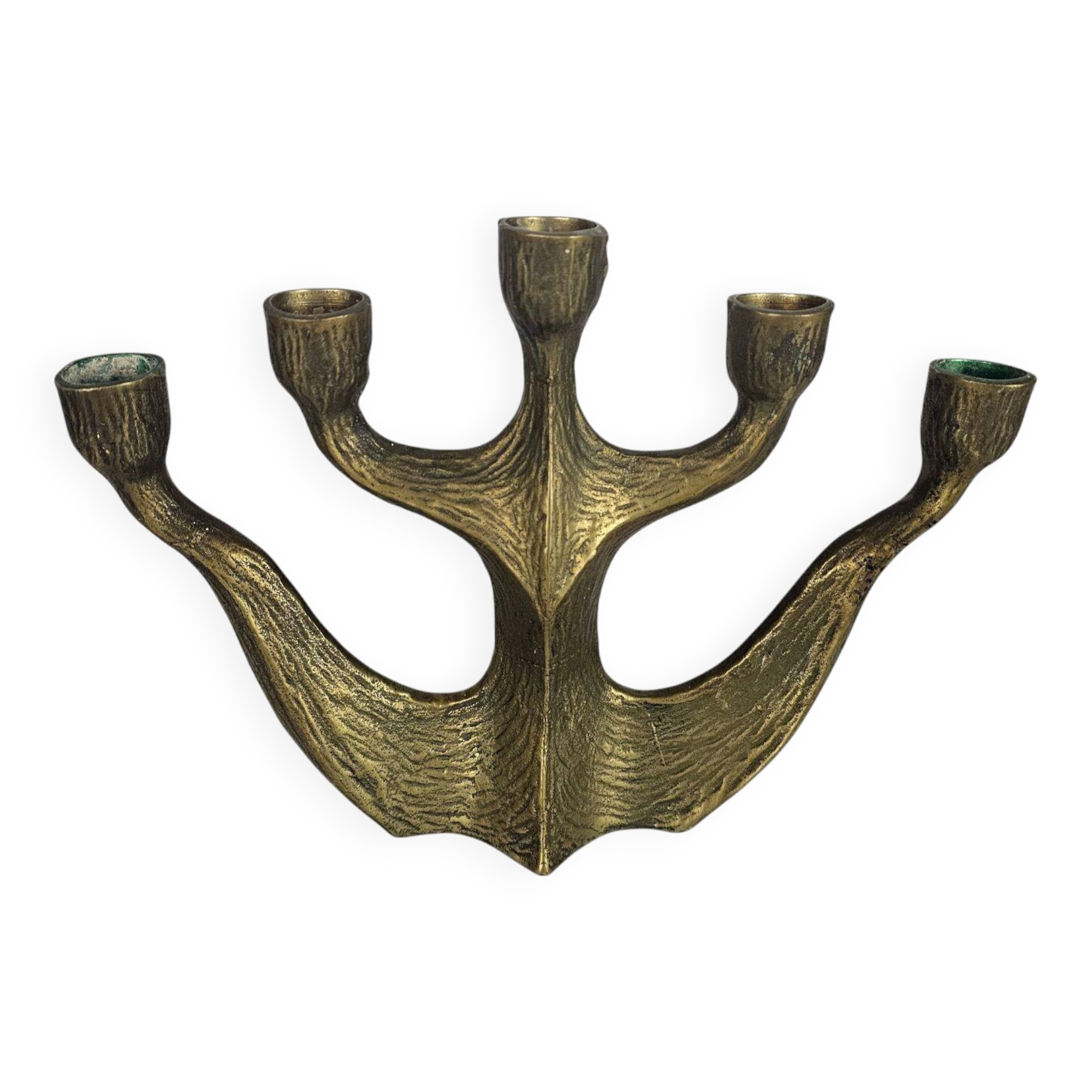 Brutalist - Horst Dalbeck - bronze- candlestick- Duitsland - 1950-1970