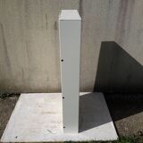 White metal shoe cabinet for 6 pairs
