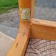 Set of 6 vintage beech chairs to clean or reupholster