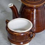 Vintage enamelled ceramic coffee maker