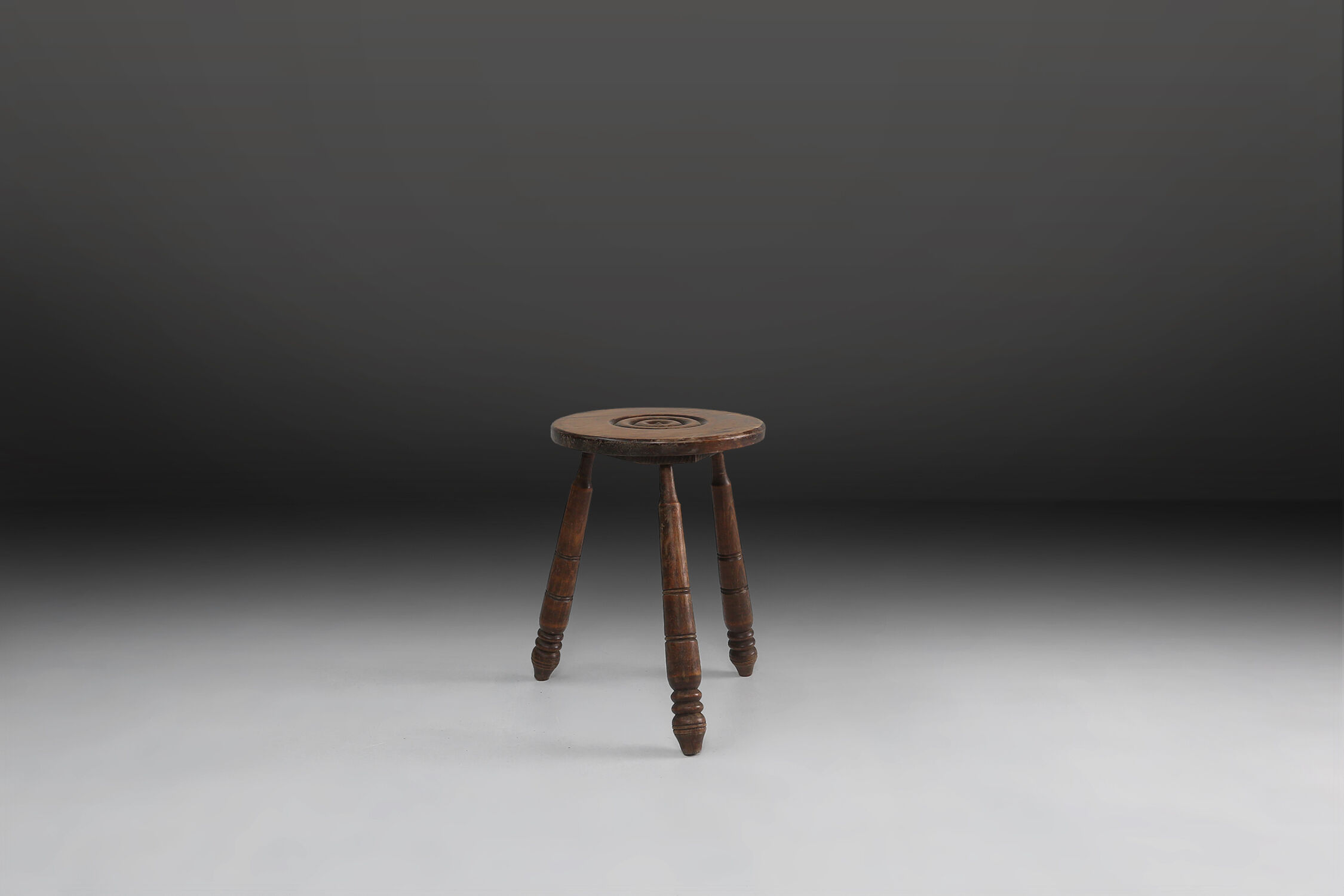 Brutalist stool ca.1960