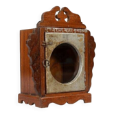 Vitrine murale petite ancienne boite a horloge patine d'origine inde