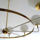 Suspension XXL Vintage Italy, 50s, Brass and Glass