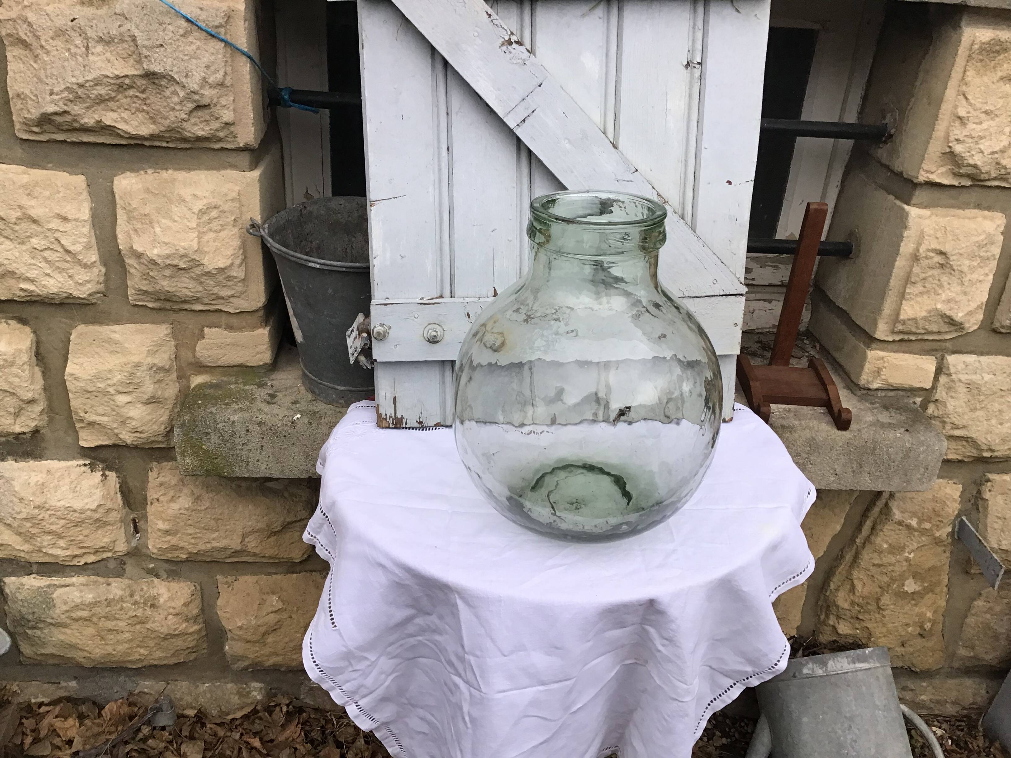 Vintage glass carboy