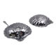 Vintage silver metal shells