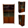 Small English oak library from the 1960s with sliding doors.