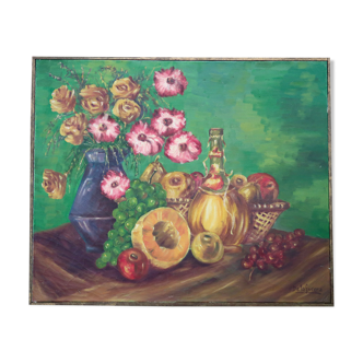 Tableau peinture nature morte provençale