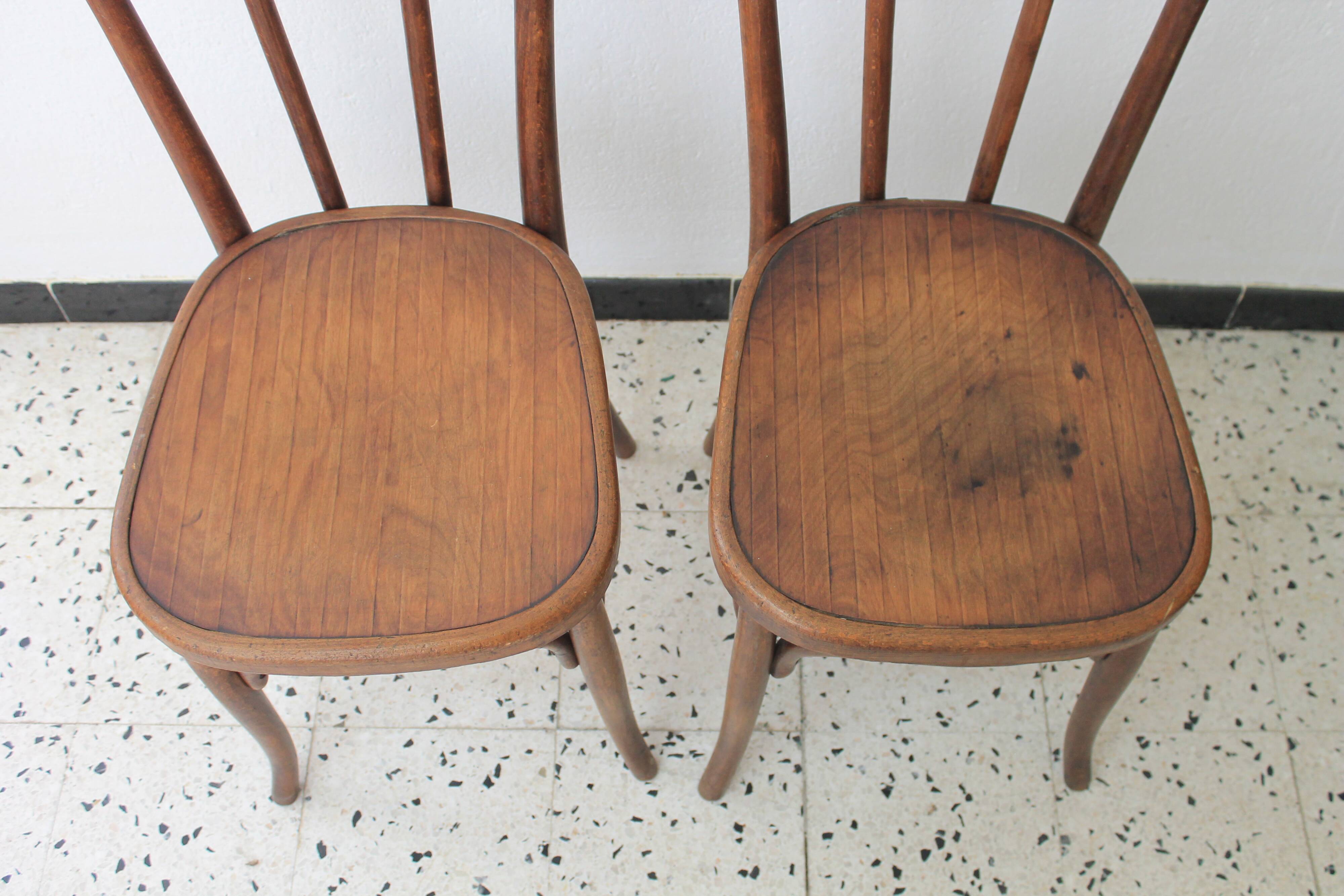 Pair of Fischel bistro chairs
