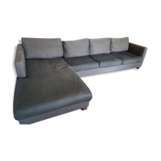Grey shaped sofa