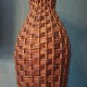 Vase panier en osier rotin