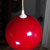Red opaline ball suspension Ø30cm
